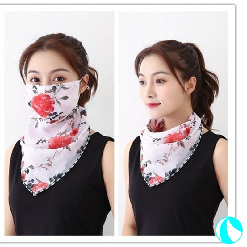 Women's UV Protection Summer Shading Silk Scarf