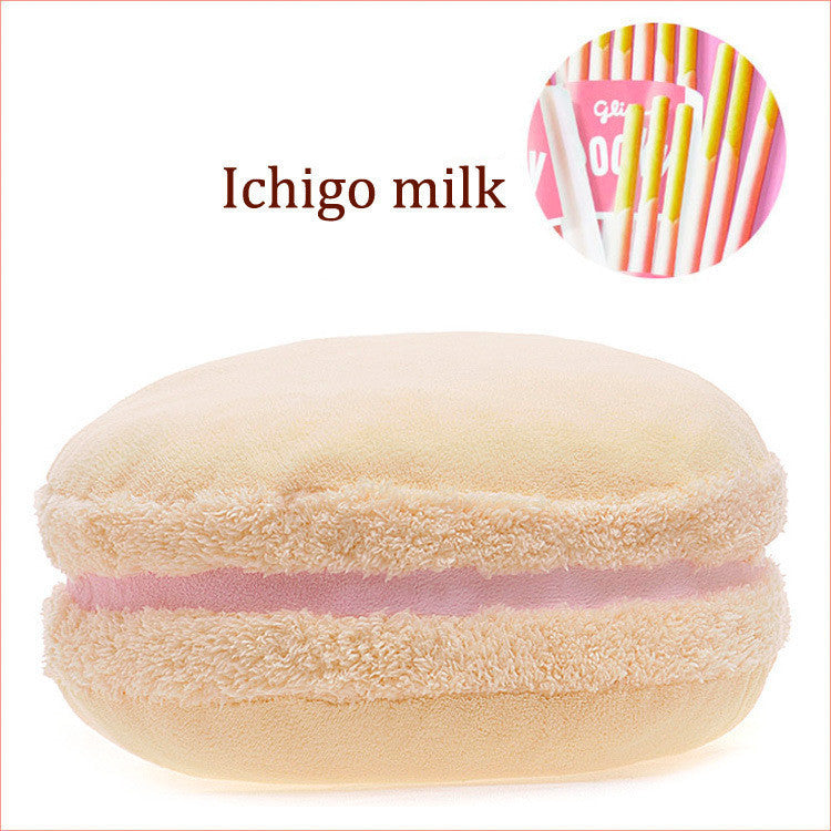 French Macaron Round Cake Creative Pillow Cushion