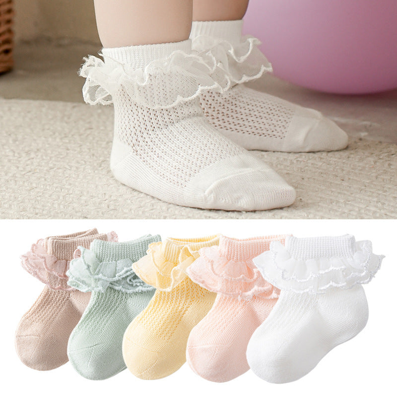Fashion Individual Breathable Lace Girls' Socks