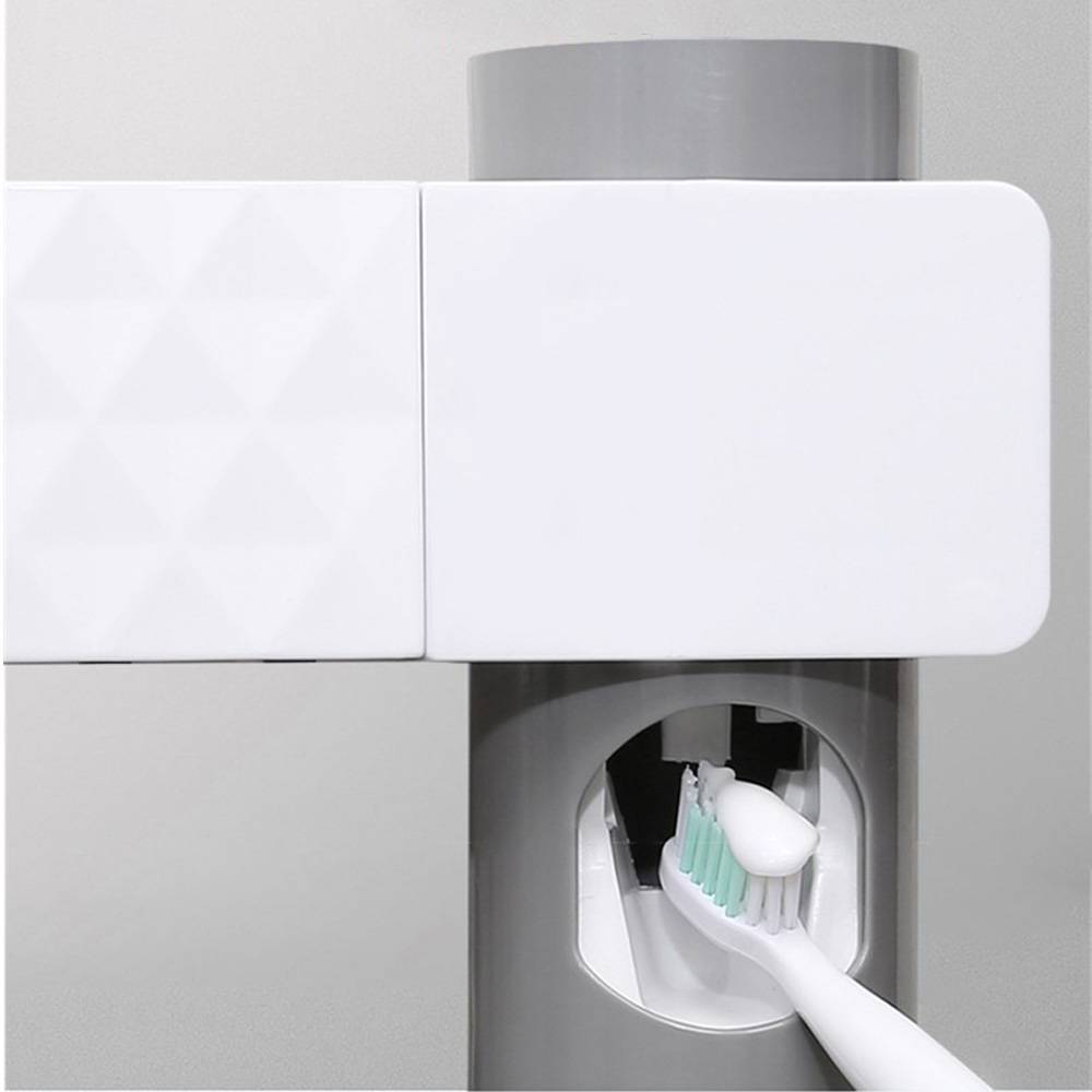 UV Lamp Sterilizer Toothbrush Holder Bathroom Automatic Toothpaste Health Clean