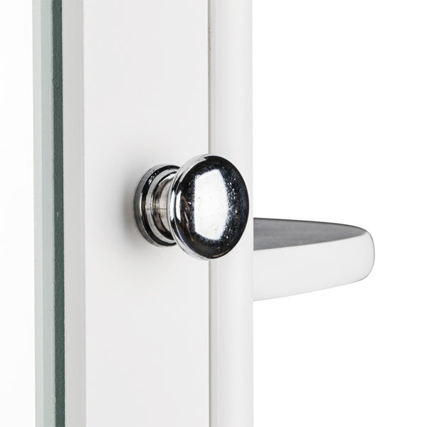 White Paint Surface Density Board, 1 Mirror Door, 3 Layers On Each Side, Bathroom Wall Cabinet