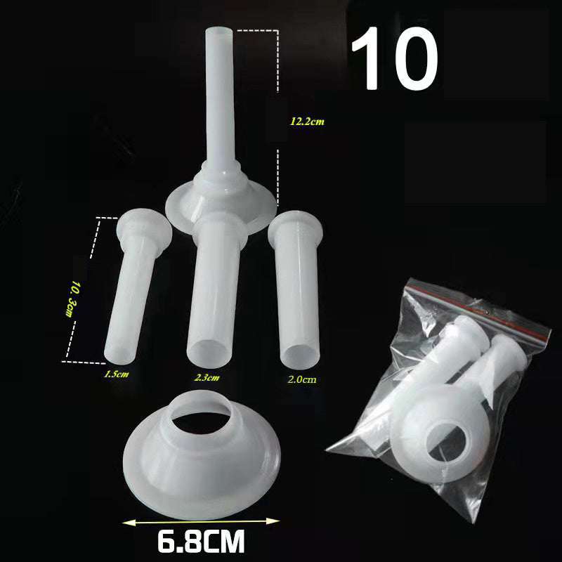 Three-pipe Four-piece Sausage Enema Tube Meat Grinder Plastic Accessories