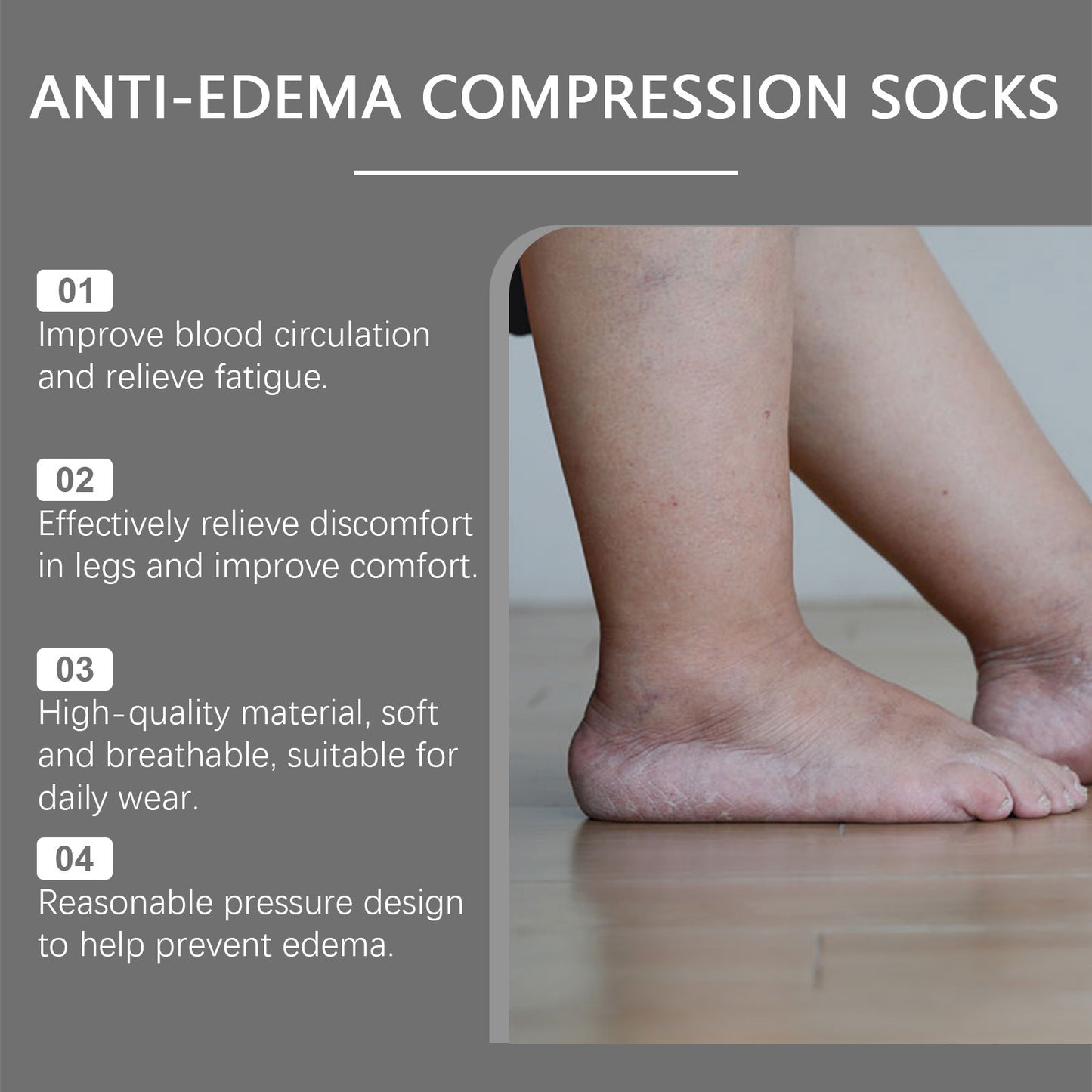 Breathable Absorption Mild Warm Leg Care Socks