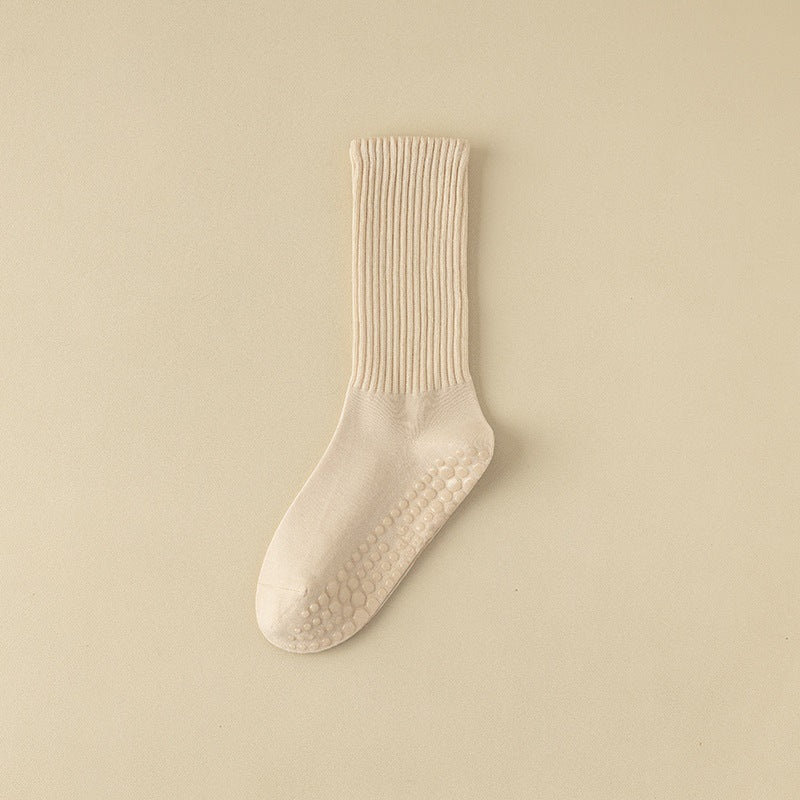 Women's Pilates Mid-calf Silicone Non-slip Yoga Socks