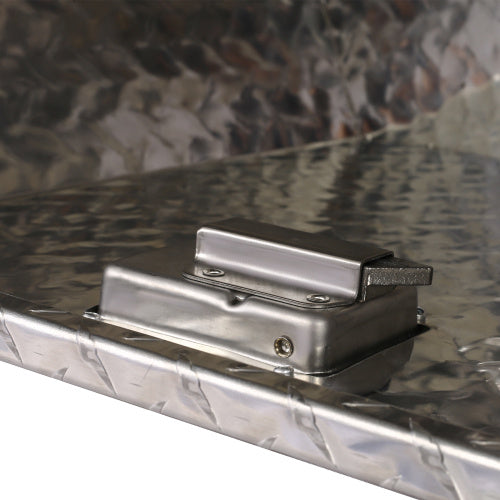 29inch Aluminum Tool Box,heavy Duty Truck Bed Tool Box,outdoor Trailer Pickup Storage Tool Box,RV Storage Organizer,underbody Box W Lock Keys,silver, 29x16.5x18.5inch