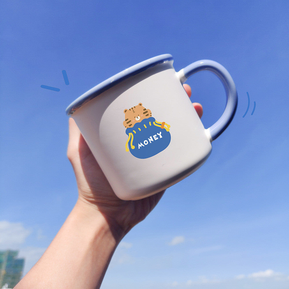 Love Tiger Ceramic Mark Drinking Cup