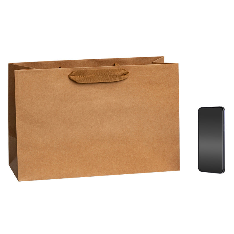 12-piece Kraft Paper Bags, A Variety Of Sizes Are Available, Suitable For Birthdays, Shopping, Gifts, Business And Other Occasions, Durable And Reusable