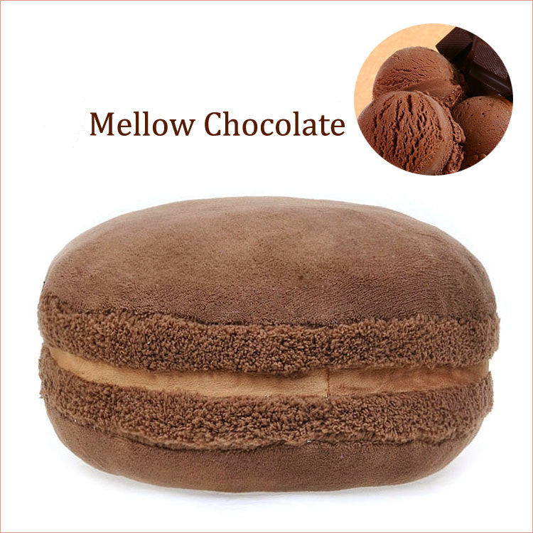 French Macaron Round Cake Creative Pillow Cushion
