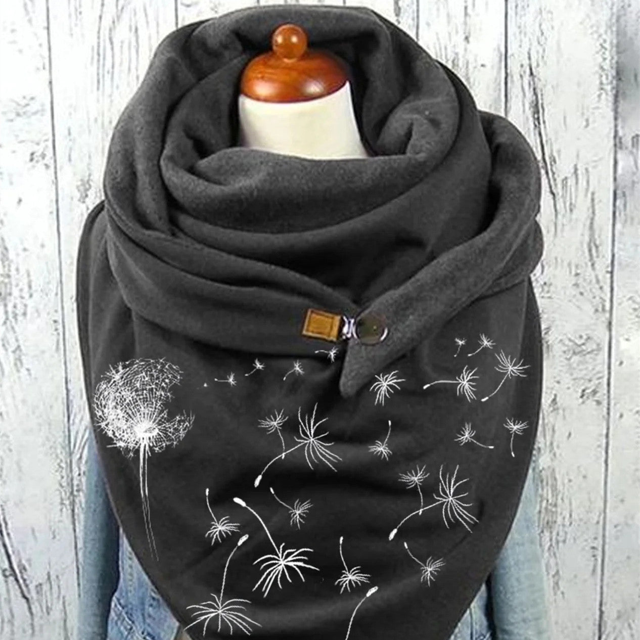Women's Fashionable Cotton Warm Printed Scarf