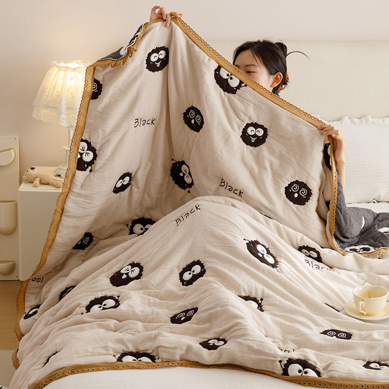 Cartoon Cloud Yarn Puff Quilt Double-layer Gauze Quilt