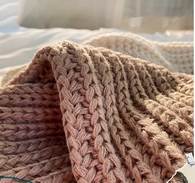 Women's Autumn And Winter Thick Knitted Scarf