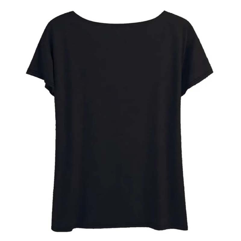 Women's Basic Round Neck Short Sleeve T-Shirt - Minimalist Letter Print, Casual Summer Tee