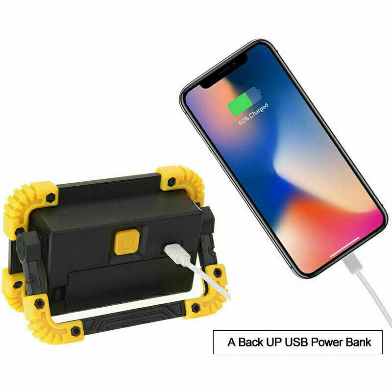 2X LED Work Light USB Rechargeable Torch Inspection Camping Lamp Security Light