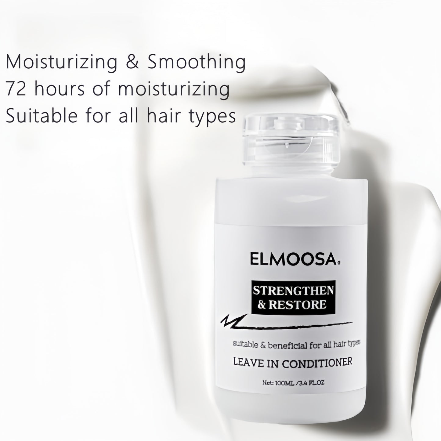 ELMOOSA Hair Care Leave In Conditioner,100ml&250ml Enriched With Various Advanced  Ingredients,Hydrates & Strengthens Hair