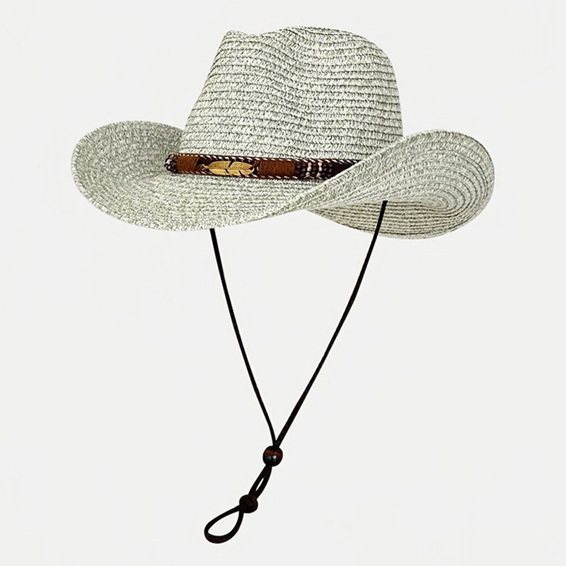 Retro Hand-woven Straw Hat For Men And Women