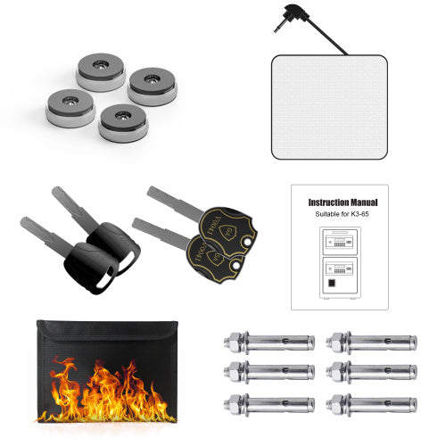 Large Double-door Coin-operated Safe,Digital Security Safe With Fireproof And Waterproof Bag,6.0 Cubic Feet Safe Box With Hidden Code Function For Home,Office And Hotel