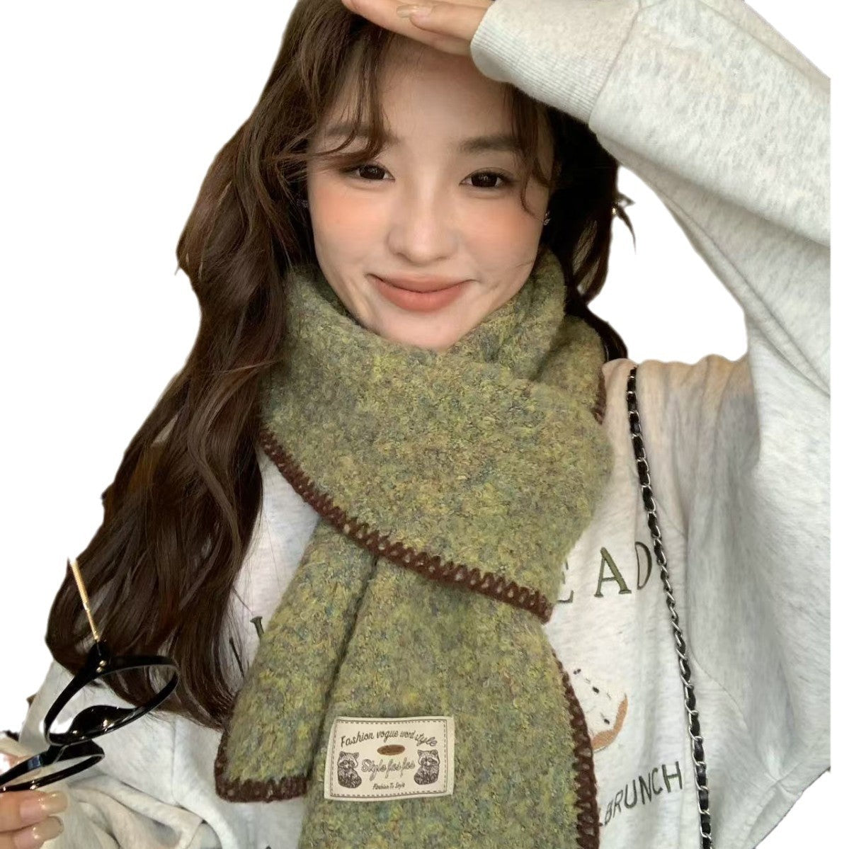 Atmosphere Warmth Neck Protection Soft And Sticky Scarf