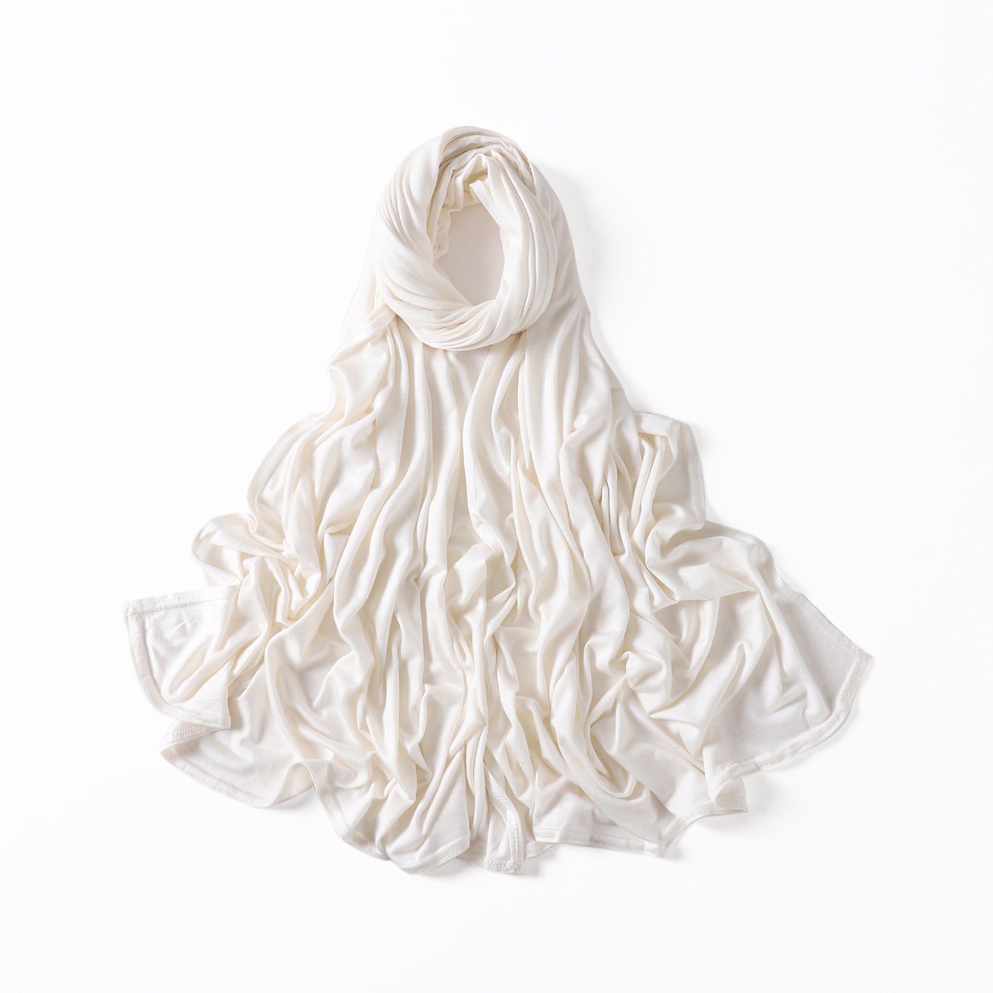 35 Colors Malaysia Pure Color Modal Curling Mercerized Cotton Scarf