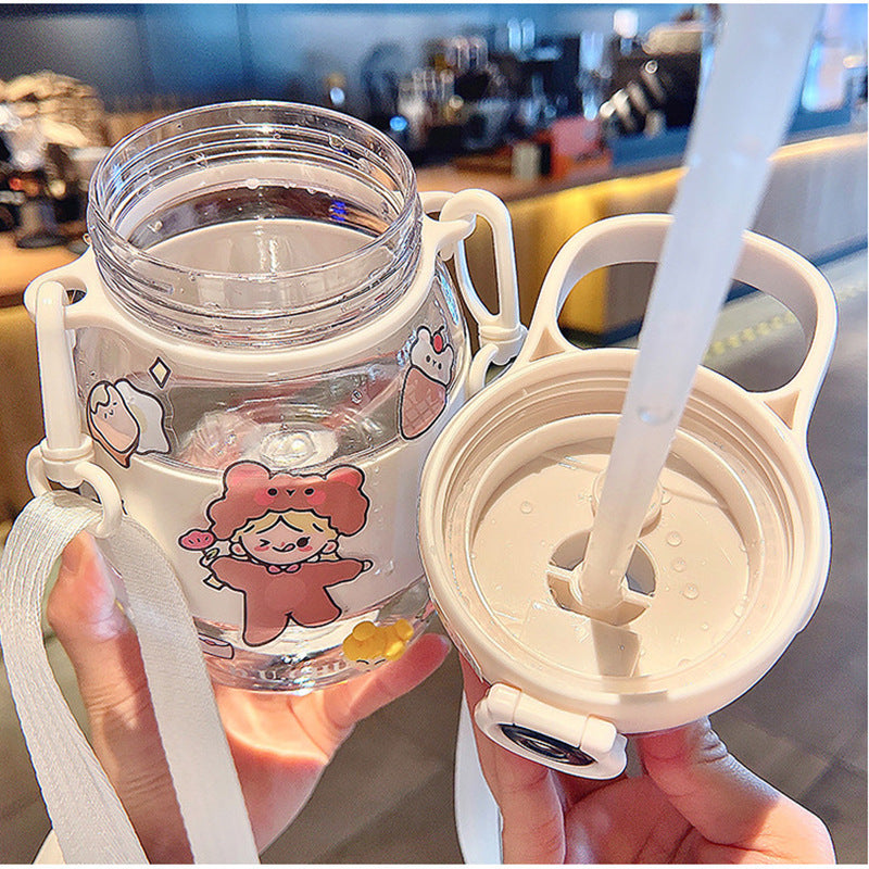 Large Capacity Sports Fitness Plastic Cup