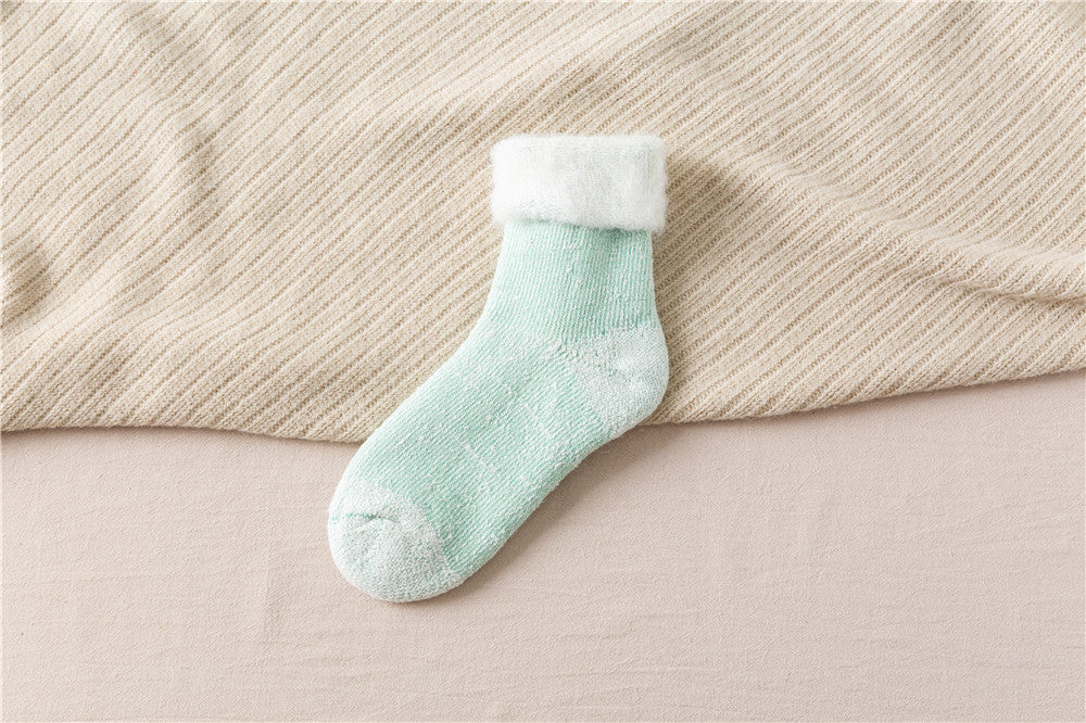Winter Thick Wool Lined Warm Stockings