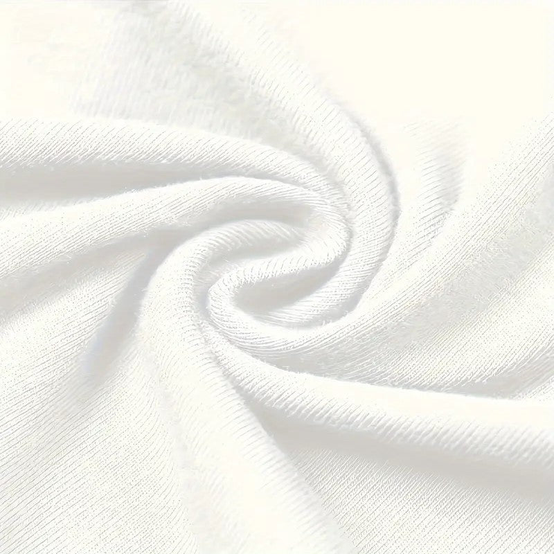 Women's Round Neck Short Sleeve T-Shirt With Letter Print, Casual Summer Top