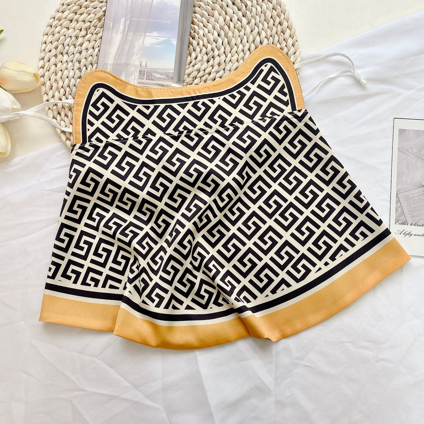 Female Printed Breathable Eye Corner Protection Summer Sunscreen Mask