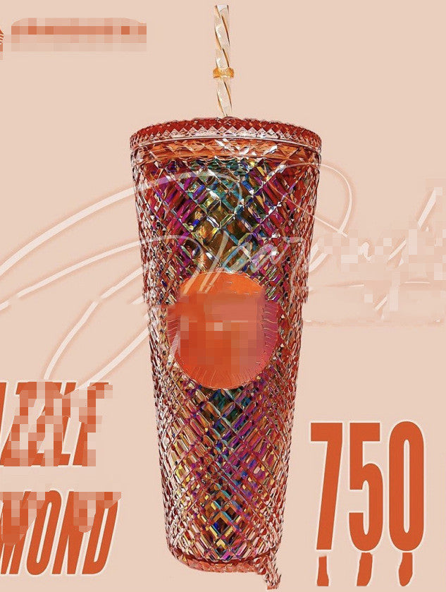 Original Direct-supply Double-layer Plastic Straw Cup