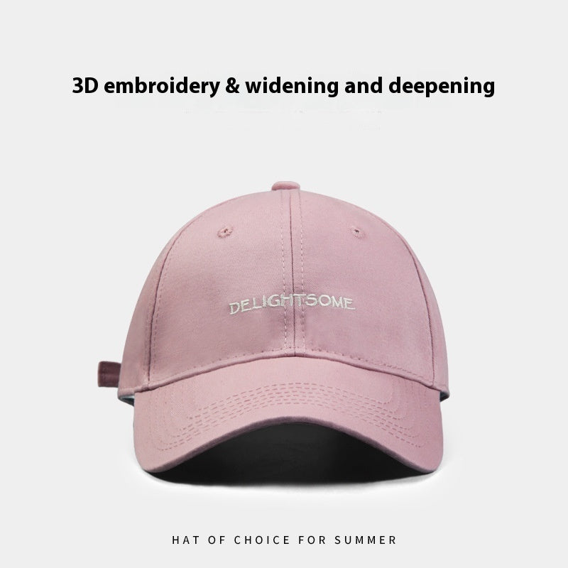 Spring And Summer Outdoor Embroidery Letters Fashion Casual Hat Ladies