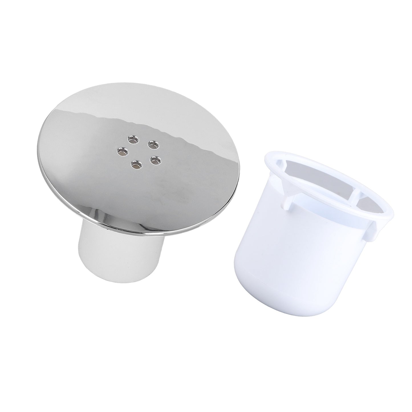 Shower Drain Cover Tray Waste Trap Plug Hole Cover Replacement Chromate Treatment Fast Flow