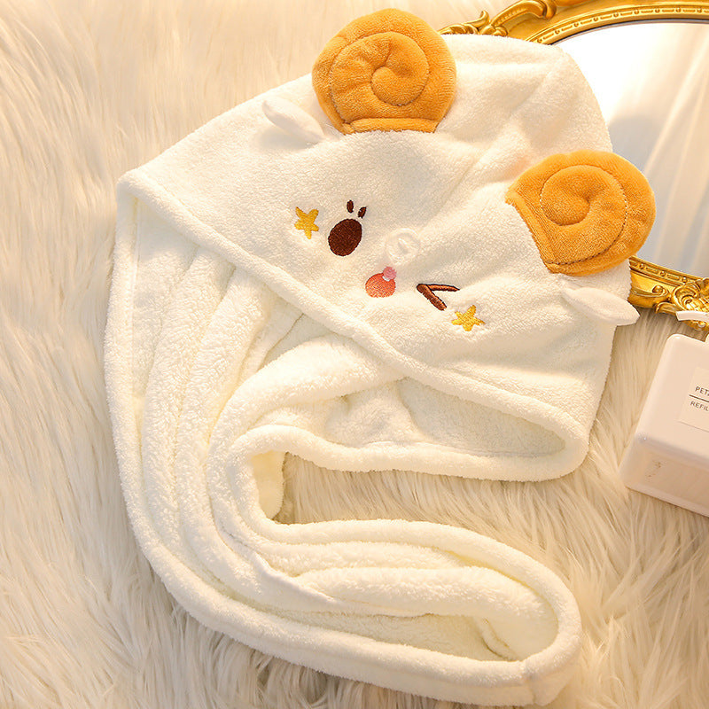 Cartoon Coral Fleece Shepherd XINGX Hair Dryer Hat