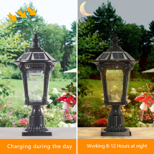 Retro Solar Lights With Dimmable LED 1 Pack