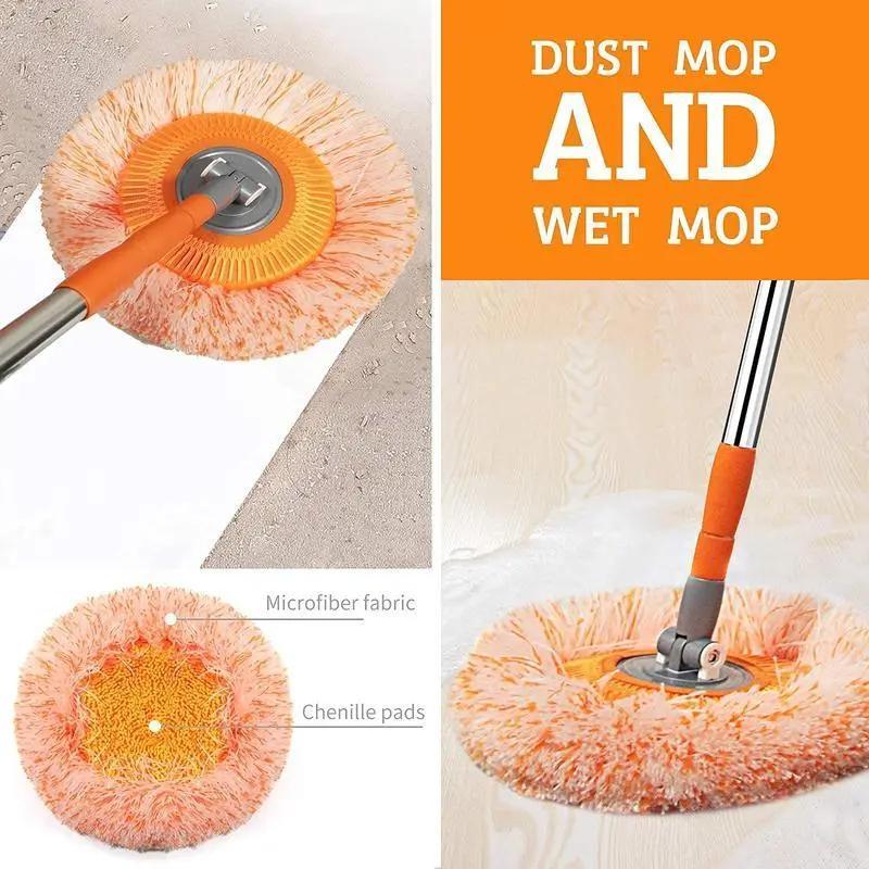 Discover The Ultimate Cleaning Tool, The Sunflower Mop, Adjustable Up To 175cm