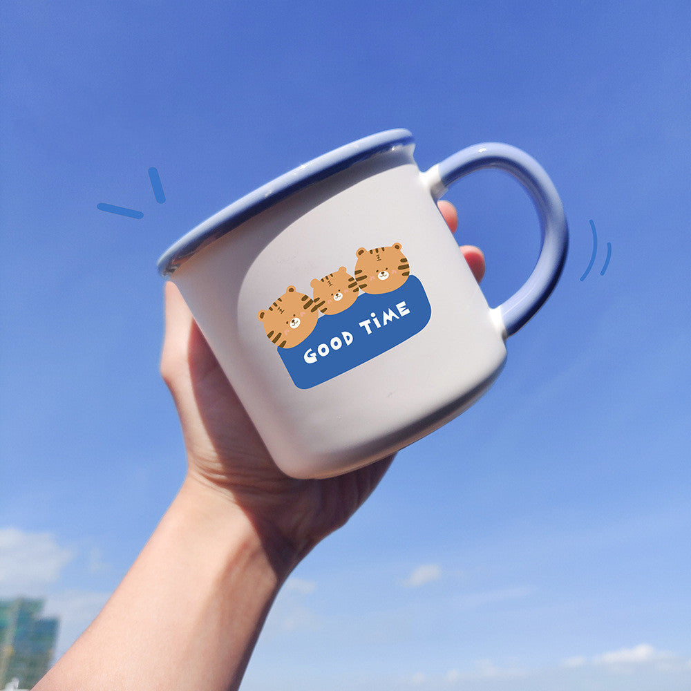 Love Tiger Ceramic Mark Drinking Cup