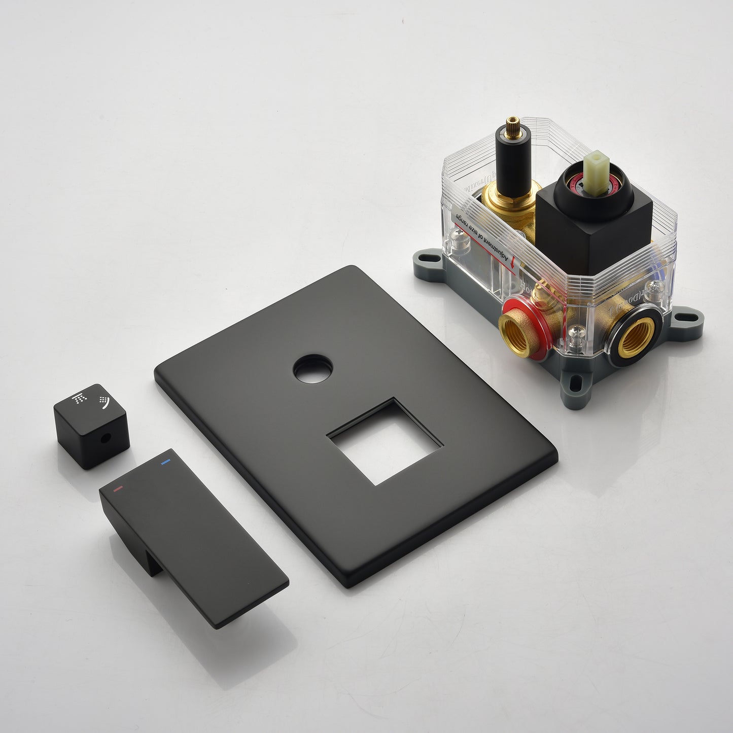 Matte Black Shower Set System Bathroom Luxury Rain Shower Combination Set Ceiling Mounted Showerhead Showerhead Faucet