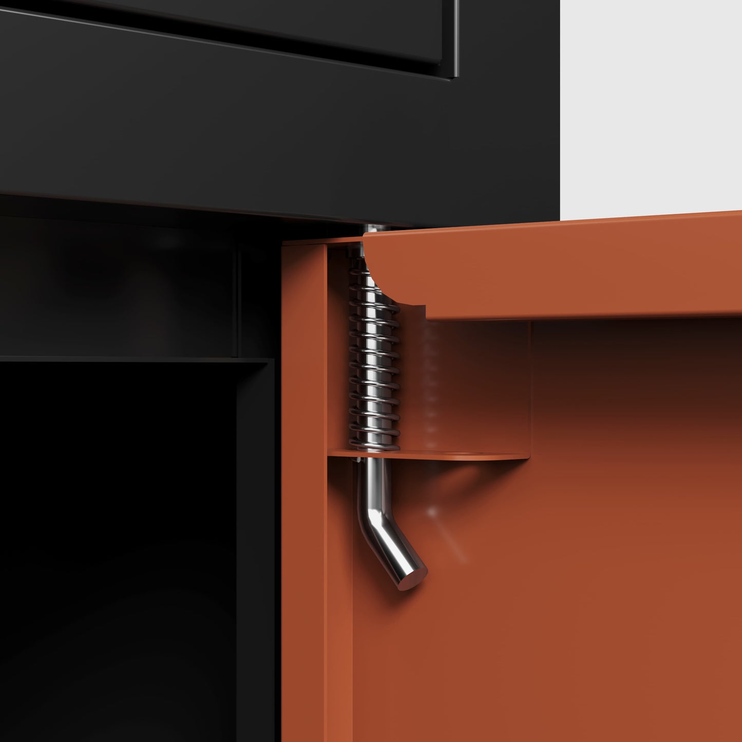 Outdoor Parcel Drop Box, Courier Locker With Mechanical Lock,Floor Standing Parcel Locker, Size 36.6'' X 15.75''x 15.75'', Burglar Resistant Stopper, For Porch Curbside