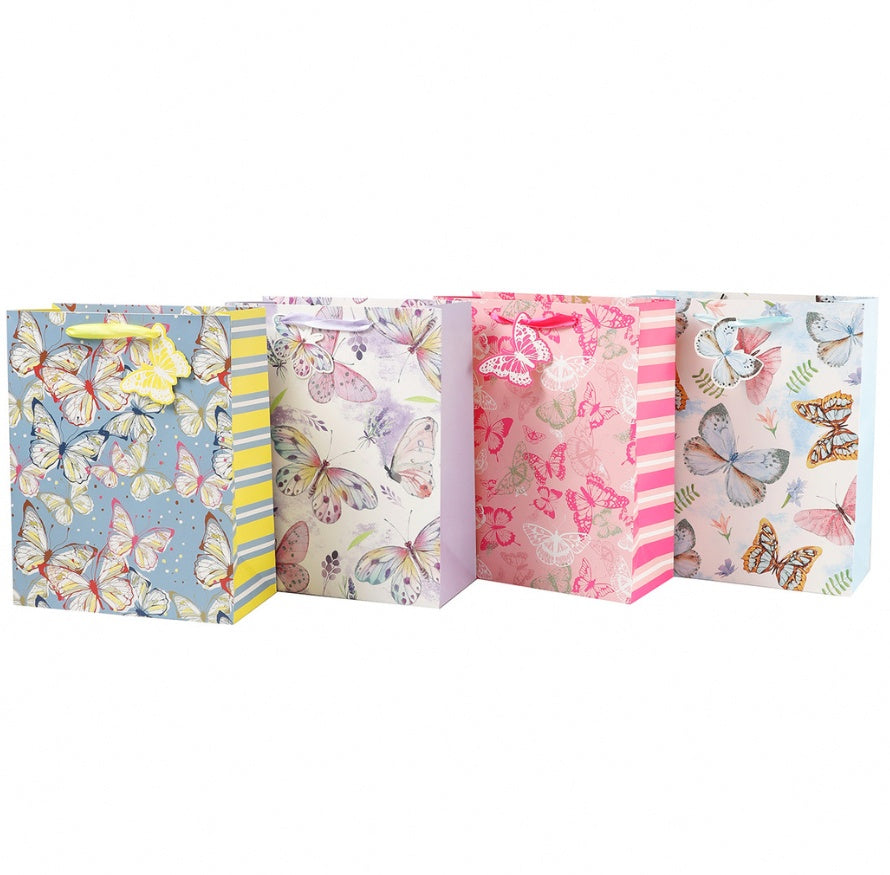 Set Of 12 Pieces Of Banmei Butterfly Pattern Gift Bag Tote Bag