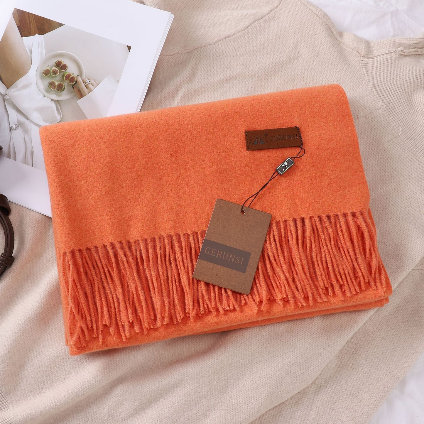 Solid Color Faux Cashmere Women's Scarf