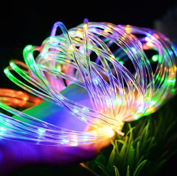 33FT  LED Strip Rope Light Tube String Outdoor Garden Party Decoration Lights