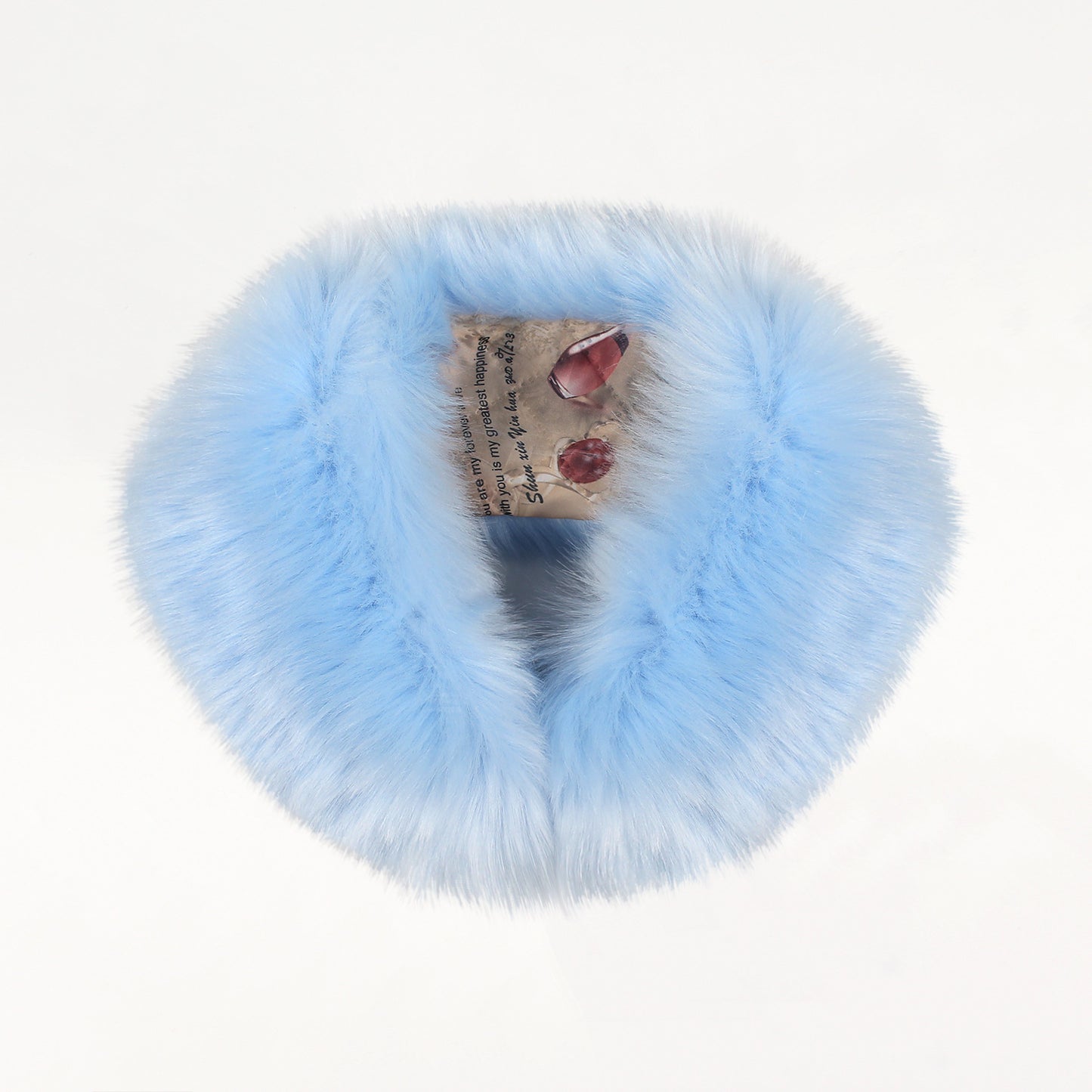 Faux Fox Fur And Rabbit Shawl