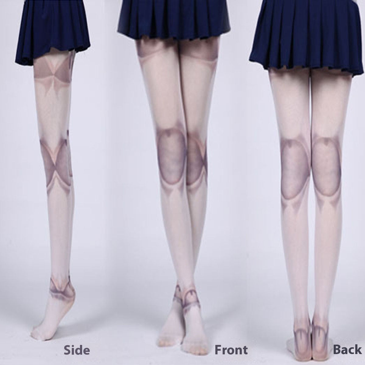 Japanese Harajuku Style Printed Joint Stockings