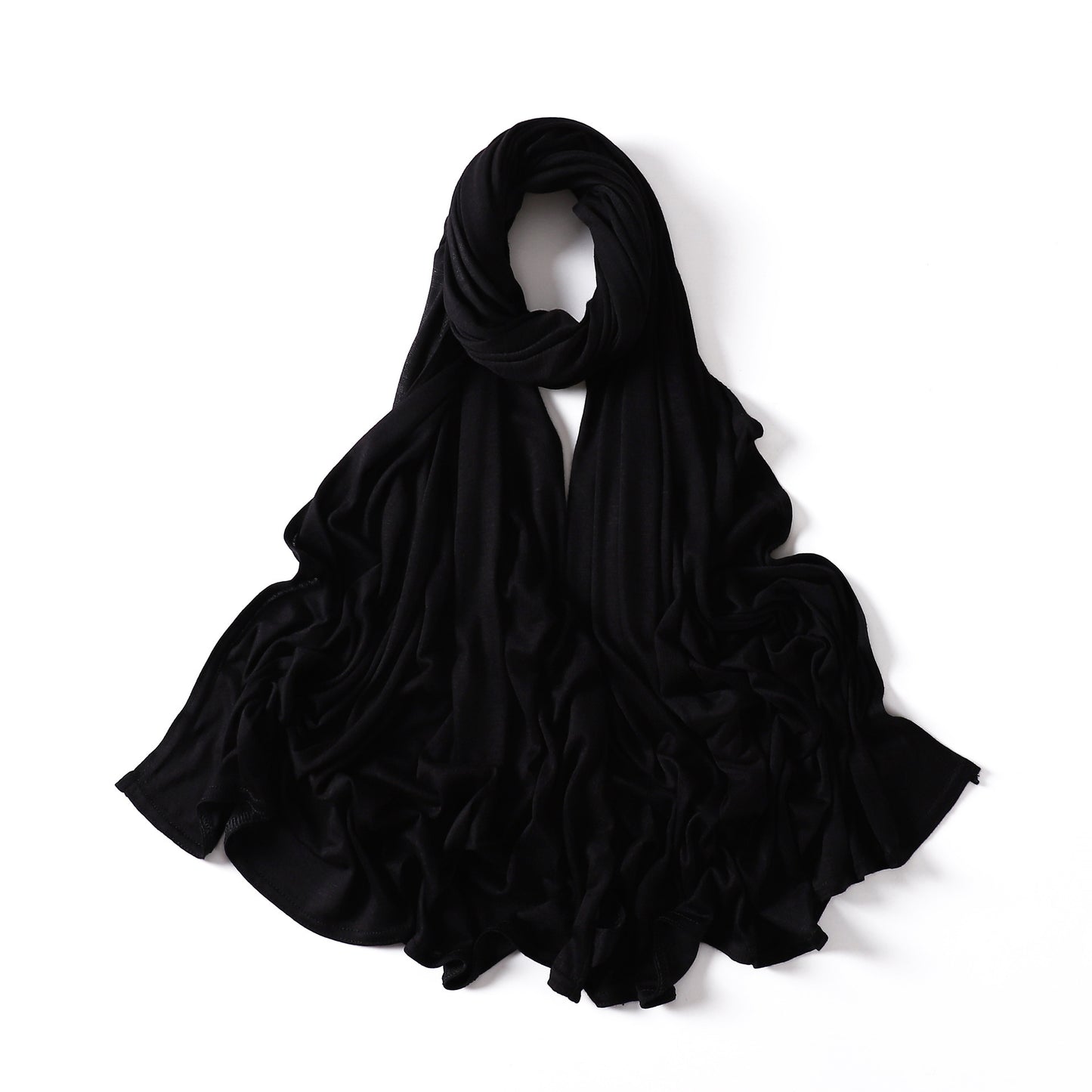 35 Colors Malaysia Pure Color Modal Curling Mercerized Cotton Scarf