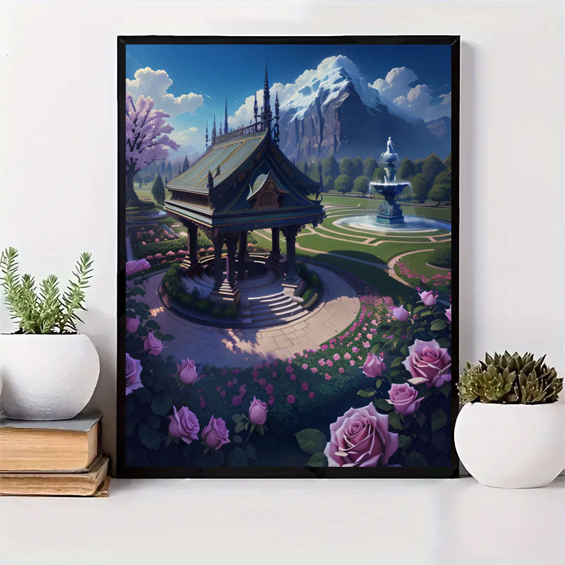 5DDIY Diamond Painting Set  Full Diamond Round Water Diamond Art