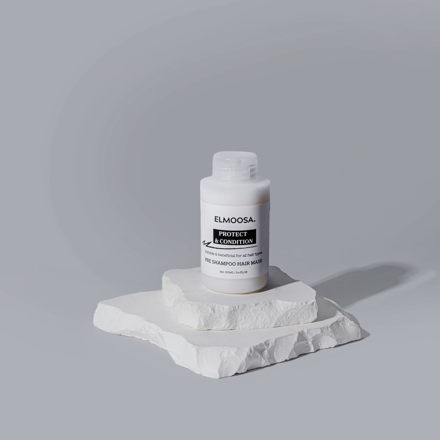 ELMOOSA Pre Shampoo Hair Mask,100ml&300ml Keratin & Macadamia Ternifolia Seed Oil,Heat Protect Intensively Moisturizes Hair, Restoring Silkiness And Shine