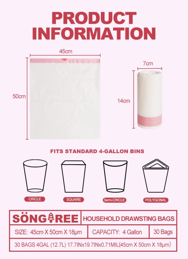 Drawstring Garbage Bags