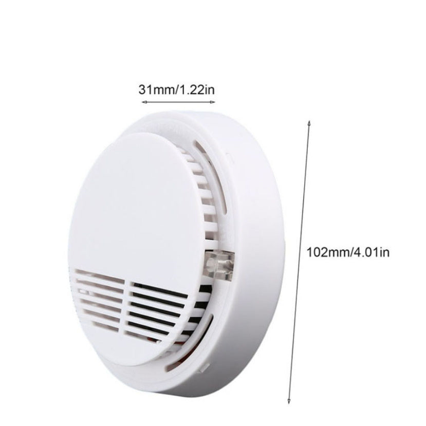 Smoke Detector Fire Gas Alarm Detector With Battery Photoelectric Sensor Alert Warning