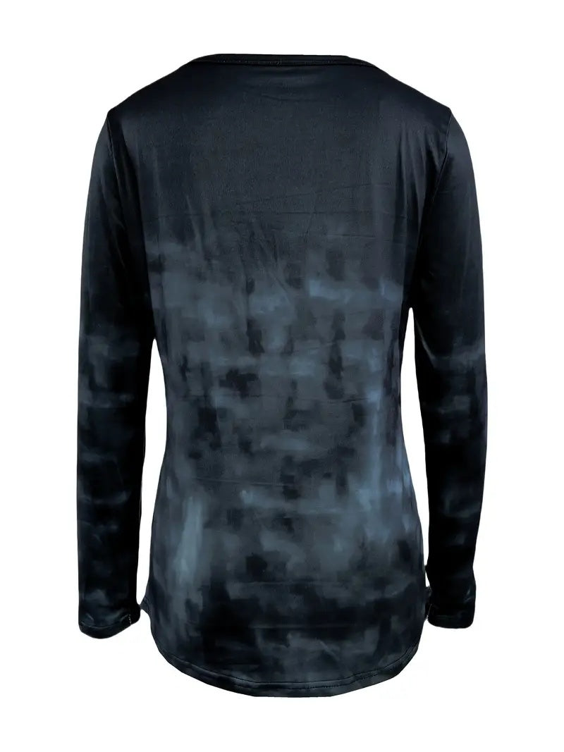 Vintage Tribal Bird Viking Ethnic Pattern Long Sleeve T-Shirt