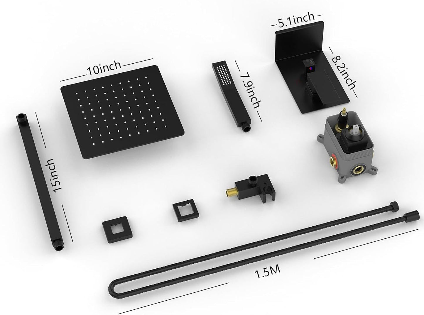 Rainwater Shower System With Storage Rack, Unable To Ship On Weekends