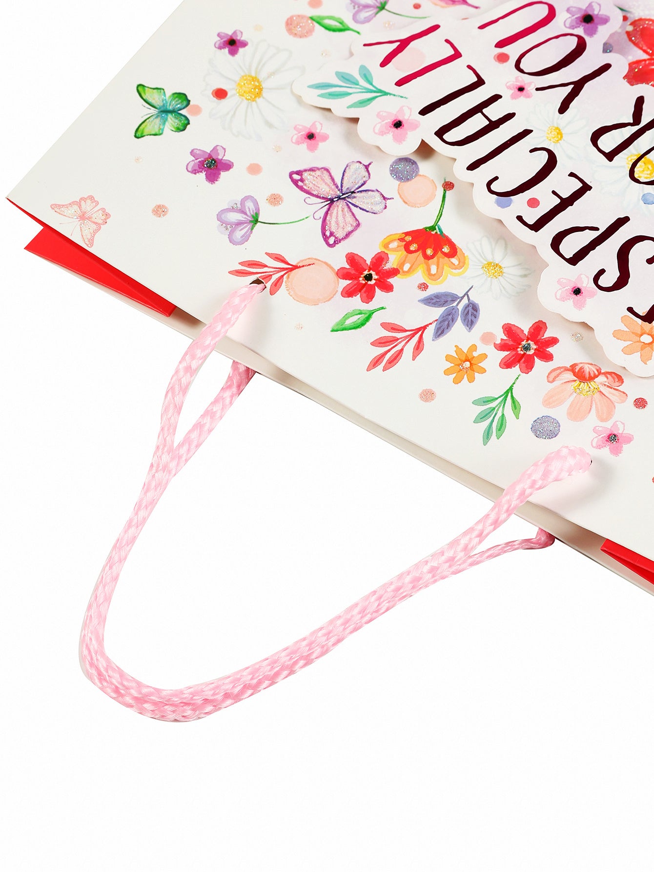 12-pack Small Fresh Plant Flower Printed Handbag With Gift Packaging For Mother's Day And Birthday Party Gift Bag