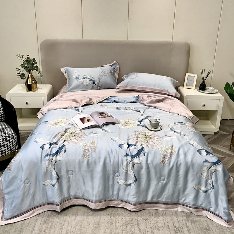 High-end Tencel Summer Cooling Duvet Four-piece Set