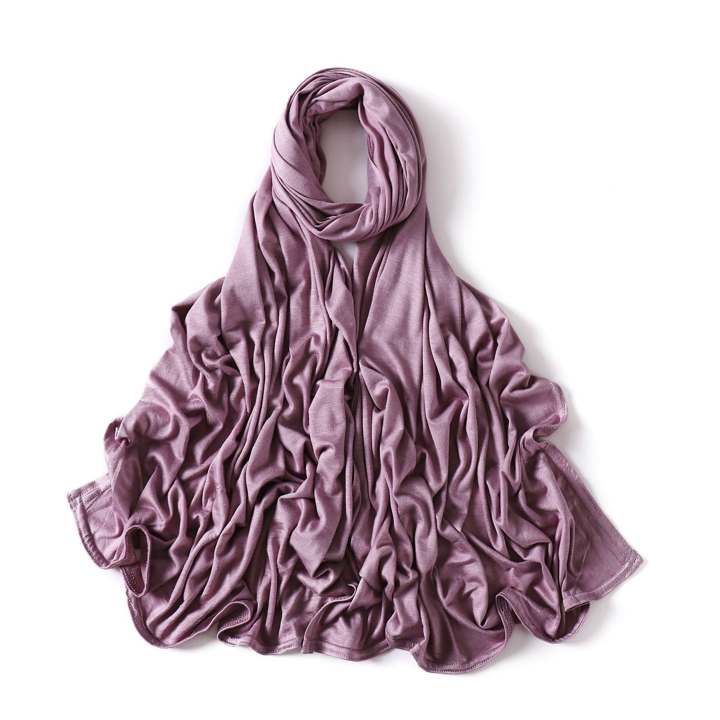 35 Colors Malaysia Pure Color Modal Curling Mercerized Cotton Scarf